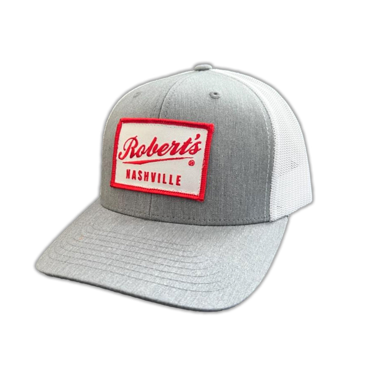 Robert's Nashville Stitched Patch Trucker - Gray