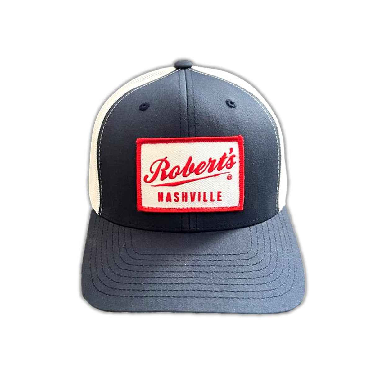 Robert's Nashville Stitched Patch Trucker - Navy