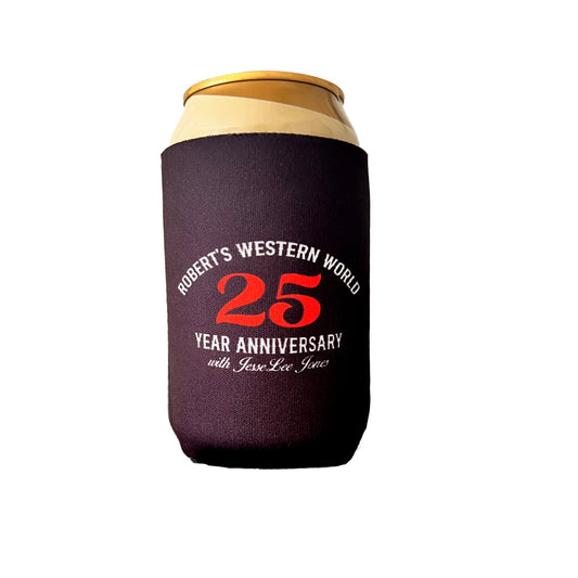 Robert's Western World 25th Anniversay Koozie